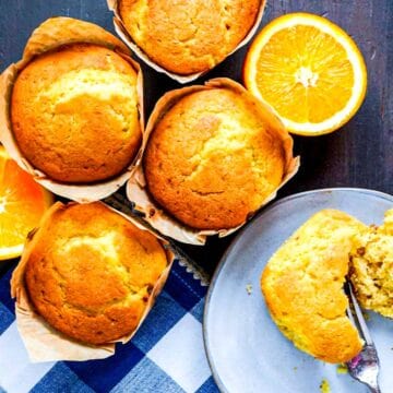orange muffins featured image.